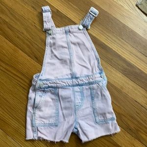 Purple gap denim overalls